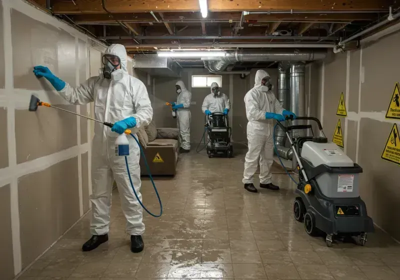 Basement Moisture Removal and Structural Drying process in Tierra Amarilla, NM